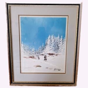 Robert Redbird, “WINTER ENCAMPMENT" - Oklahoma Kiowa Artist - Ltd Editio…